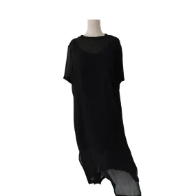 ZARA Black Short-sleeves Midi Dress | Gently used |